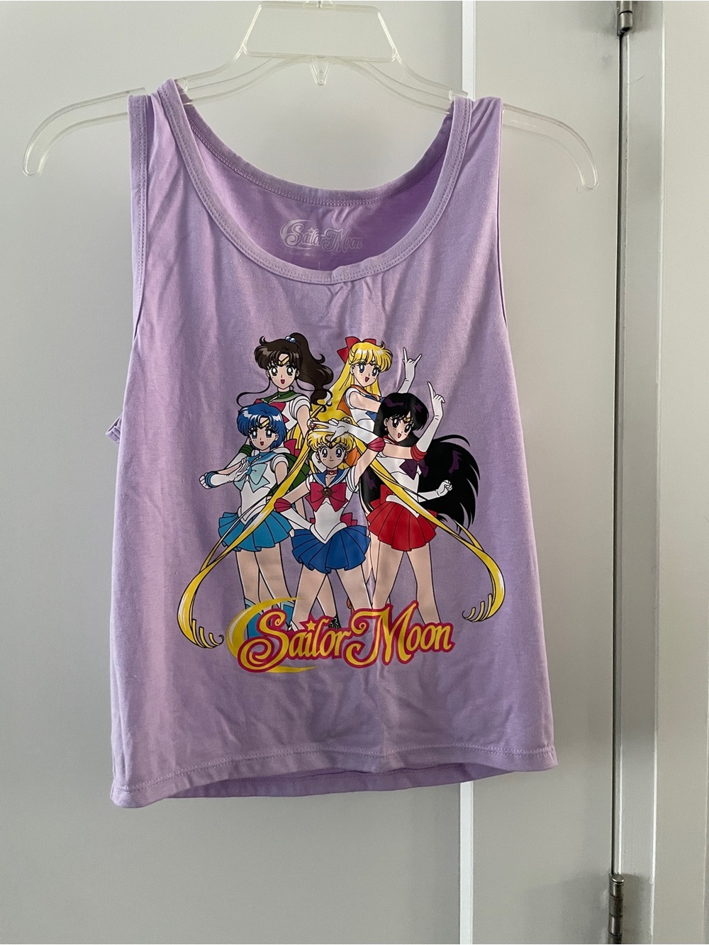 Sailor Moon Girls' Lavender Graphic Tank Top